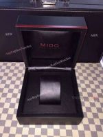 Mido Replica watch box - Solid Black Wood
